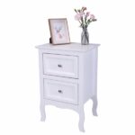 Oid Code 48714449/34800355 2pcs Country Style Two-Tier Night Tables Large Size White - Image 8