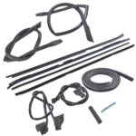 Set of 9 Rubber Weatherstripping Seal Kit Fit for 1981-1988 Buick Regal Oldsmobile Cutlass Supreme Black - Image 7