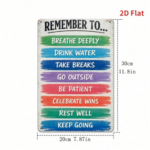 CIFbuy 1PC Vintage Please Put The Package In The Box Metal Sign 12x8 Inch Retro Waterproof Rustproof Iron Wall Art For Home Kitchen Dec TikTok, TikTok, Self-pickup Logiopics - Image 13