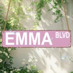 CIFbuy Emma Blvd Wooden Sign 4x16 Inches Wall Decor For Park Community Farmhouse Home Commercial Use (TikTok, temu pick-up service) - Image 5