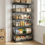 72" Adjustable Height Metal Storage Shelves with Anti-Tipping Kit, Expandable Organizer for Garage & Kitchen - Image 5