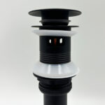 Bathroom Sink Drain with Overflow, Vessel Sink Lavatory Vanity Pop Up Drain Stopper, 304 Stainless Steel - Image 3