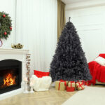 FCH 6ft 1050 Branches PVC Christmas Tree Black - Image 10