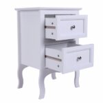 Oid Code 48714449/34800355 2pcs Country Style Two-Tier Night Tables Large Size White - Image 20