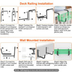 Adjustable Heavy-Duty Iron Planter Bracket | 6.1-11.6" Extendable Tray + 2.36-6.9" Two-Level Adjustable Hook - Image 10