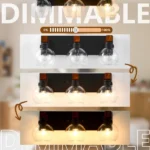Black Bathroom Light Fixture, Vanity Lighting Fixtures Over Mirror, Wall Sconces for Living Room Bedroom Hallway - Image 7
