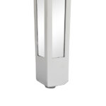 106*38*76cm Modern Mirror Two-Pump Computer Table Silver - Image 5