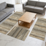 Three-piece kitchen rug set, non-slip and washable, abstract pattern kitchen hallway rug, soft and comfortable, suitable for sinks, floors, entrances, hallways and bathrooms. - Image 10
