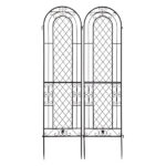 2 Pack 16" x 61" Rustproof Iron Garden Trellis - Image 2