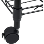 5-Tier Wire Storage Shelves, 30" D x 14" W x 63" H,1250 lb Load Capacity, Black - Image 4