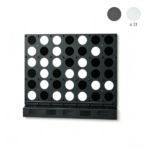Black Large Wall-Mounted 4-to-Score Connect Four Game with Full Wall Mount Hardware, Fast Reset Mess-Free Design Fun Board Game for Kids Adults Indoor Entertainment & Wall Decoration