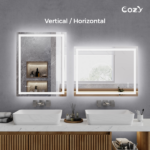 24"x32" LED Bathroom Mirror, Front-Lit and Back-Lit, 3 Color Tem Adjustable, Brightness Memory, Anti-fog LED Vanity Mirror[Unable ship on weekends, TK/TEMU only for pickup, only TX10643 warehouse supports GOFO] - Image 11