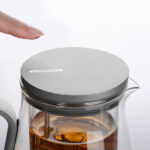 Heat-resistant glass teapot, magnetic switch, Gunmetal Grey 500mL - Image 7