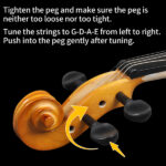 Do Not Sell on AmazonFull Size 4/4 Violin Set for Adults Beginners Students with Hard Case,Violin Bow,Shoulder Rest,Rosin,Extra Strings and Sordine - Image 5
