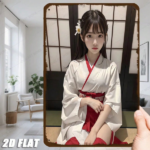CIFbuy Japanese Geisha Kimono Metal Wall Art 8x12 Inch, Vintage Tin Sign Traditional Japanese Decor With Flowers, Retro Oriental Room D TikTok, TikTok, Self-pickup Logiopics - Image 3