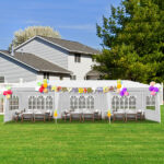 3*9m 5-Sided Iron PE Cloth Spiral Pipe Pergola - Image 12