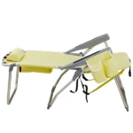 Same Code 28018871 63*70*99cm Heightened Oxford Cloth Silver White Aluminum Tube Bearing 100kg Beach Chair Yellow - Image 6