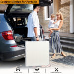 180 x 60 x 70cm Aluminum Alloy Folding Table White - Image 32
