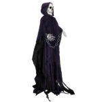 6ft Halloween Decorations Outdoor Life Size Animatronics Grim Reaper with Chain, Sound-Actived Party Decor with Creepy Sound , Scary Haunted House Props for Garden Yard Lawn - Image 3