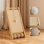 L-shaped sisal cat scratching board (with hanging ball) - scratching, tapping, and pouncing, one base meets the three major instincts of cats - Image 6