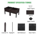 2Pcs Free Splicing Injection Planting Box Brown - Image 47