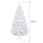 7FT Iron Leg White Christmas Tree with 950 Branches - Image 14