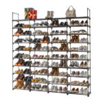 10 Tiers Shoe Rack Storage Organizer Shoe Shelf Organizer for Entryway Holds 80 Pairs Shoe, Stackable Shoe Cabinet Shoe Rack - Image 5