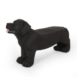 MGO DOG BENCH, Outdoor Bench, Matte Black + Black, No Assembly Required - Image 7