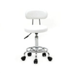 Professional Salon Stool with Spider Base - 8cm Thick Molded Foam, Semi-PU Leather, SGS Certified Gas Lift, 150kg Capacity, Nylon Casters (Blue) - Image 16