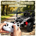 White 12V Electric Kids UTV Ride On Truck: Battery Powered with Rear Suspension, Parental Remote for Toddlers 3-5Y - Image 5