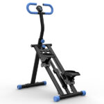 Stair Stepper with resistance Home-Upgrade Vertical Climber Workout Machine for Full-Body Exercise Climber Fitness Equipment with Stable Frame Adjustable Handlebar-Black Blue-No support Self-pick up - Image 6