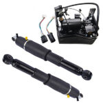 Pair Rear Air Suspension Shocks + Compressor Pump for Cadillac Escalade Chevrolet Avalanche Suburban 1500 Tahoe GMC Yukon 2001-2013 25979391 19300046 19299545 - Image 5