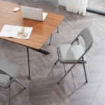 Same Code 31709558 6pcs Elegant Foldable Iron & PVC Chairs for Convention & Exhibition Gray - Image 34