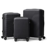 PP Trolley Case 20in 24in 28in 3PCS Suitcase Set Black - Image 12
