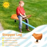 Outdoor Kids Spinning Seesaw Sit and Spin Teeter Totter Outdoor Playground Equipment Swivel Teeter Totter for Backyard - Image 4