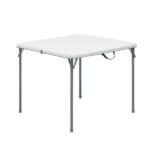 34" Square Resin Fold-in-Half Table, White (Shipment from Walmart)
