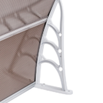 Same Code 28466374 HT-100 x 80 Household Application Door & Window Rain Cover Eaves Brown Board & White Holder - Image 17