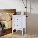 Oid Code 48714449/34800355 2pcs Country Style Two-Tier Night Tables Large Size White - Image 30