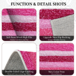 Three-piece kitchen rug set, non-slip and washable, abstract pattern kitchen hallway rug, soft and comfortable, suitable for sinks, floors, entrances, hallways and bathrooms. - Image 10