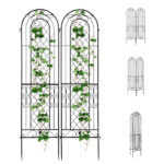 2 Pack 16" x 61" Rustproof Iron Garden Trellis - Image 18