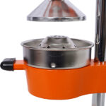 Cast Iron Citrus Juicer , Extra-Large Commercial Grade Manual Hand Press , Heavy Duty Countertop Squeezer for Fresh Orange Juice ,orange color - Image 14