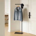 Clothing Rack, Golden Metal Freestanding Heavy Duty Clothes Rack with Marble Base, Multipurpose Garment Hanger for Bedroom, Hat, Scarf, Jacket - Image 6