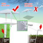 3 x 3m Two Doors & Two Windows Practical Waterproof Right-Angle Folding Tent White - Image 46