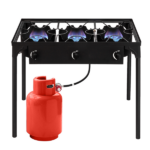 Replace 15455210 Outdoor Camp Stove High Pressure Propane Gas Cooker Portable Cast Iron Patio Cooking Burner (Three Burner 225000-BTU) - Image 8