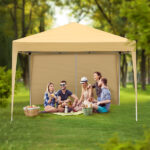 3 x 3m Two Doors & Two Windows Practical Waterproof Right-Angle Folding Tent Khaki - Image 17