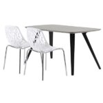 4pcs Bird's Nest Style Lounge Chair White - Image 21
