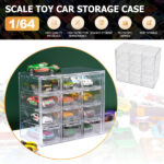Clear Acrylic Display Case Storage Box Hold 12 Toy Cars For 1/64 Scale Model Car(tk/temu self-pickup orders) - Image 5