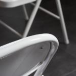 Same Code 71155989 6pcs Elegant Foldable Iron & PVC Chairs for Convention & Exhibition White - Image 47