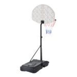28" x 19" Backboard Adjustable Pool Basketball Hoop System Stand Kid Poolside Swimming Water Maxium Applicable Ball Model 7# White & Black - Image 5