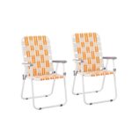 Folding Beach Chair, 4 Position Portable Backpack Foldable Camping Chair with Headrest Cup Holder and Wooden Armrests, Green - Image 21